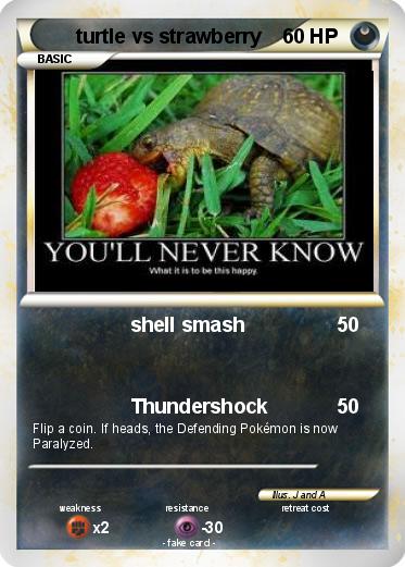 Pokemon turtle vs strawberry