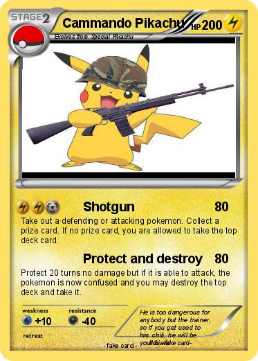 Pokemon Cammando Pikachu