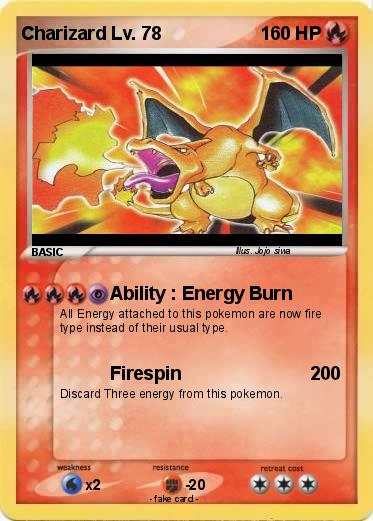 Pokemon Charizard Lv. 78