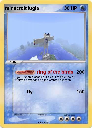 Pokemon minecraft lugia