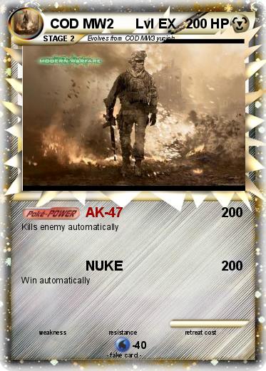 Pokemon COD MW2      Lvl EX