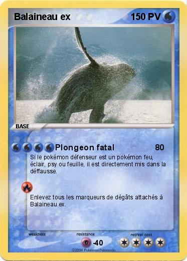 Pokemon Balaineau ex
