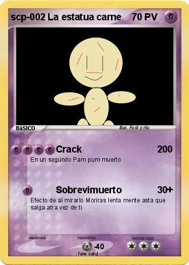 Pokemon scp-002 La estatua carne
