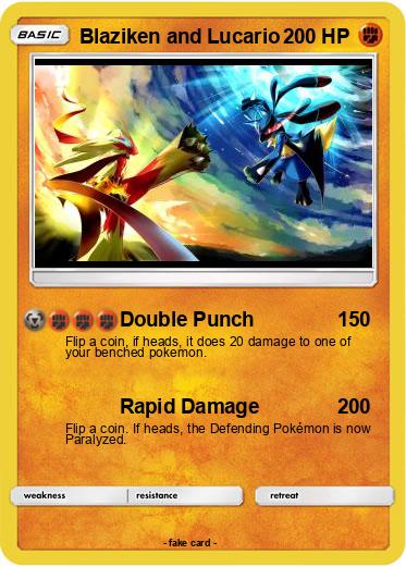 Pokemon Blaziken and Lucario