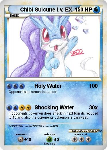 Pokemon Chibi Suicune l.v. EX