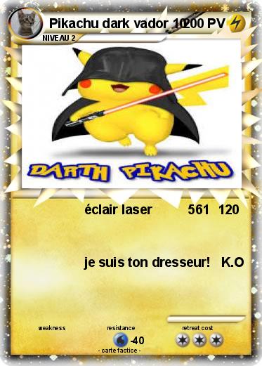 Pokemon Pikachu dark vador 10