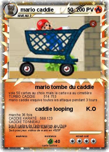 Pokemon mario caddie         50