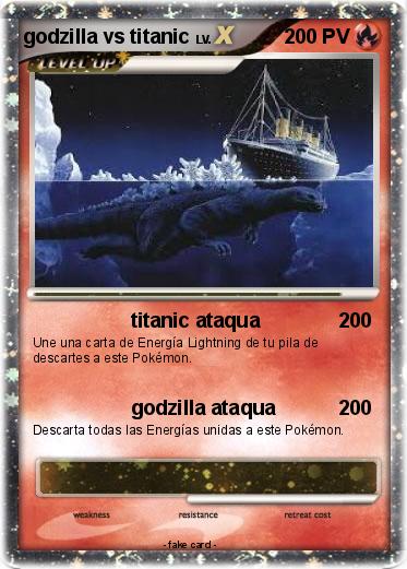 Pokemon godzilla vs titanic