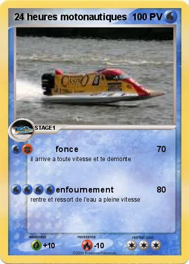 Pokemon 24 heures motonautiques 