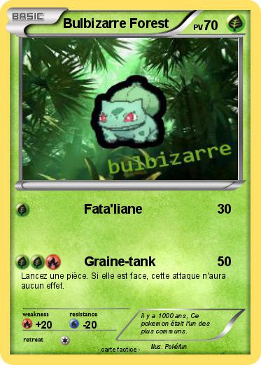 Pokemon Bulbizarre Forest