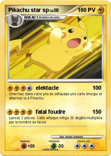 Pokemon Pikachu star sp