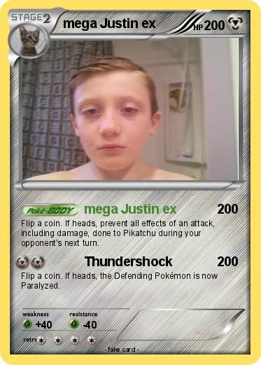 Pokemon mega Justin ex
