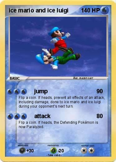 Pokemon ice mario and ice luigi