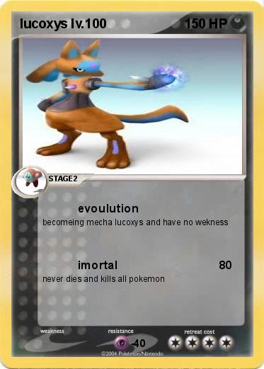 Pokemon lucoxys lv.100