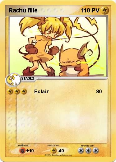 Pokemon Rachu fille