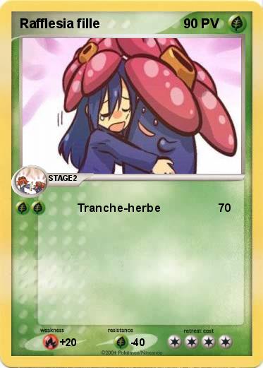 Pokemon Rafflesia fille