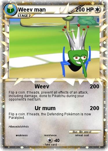 Pokemon Weev man