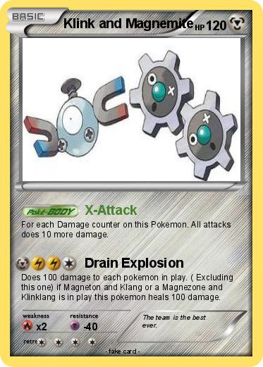 Pokemon Klink and Magnemite