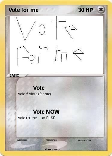 Pokemon Vote for me