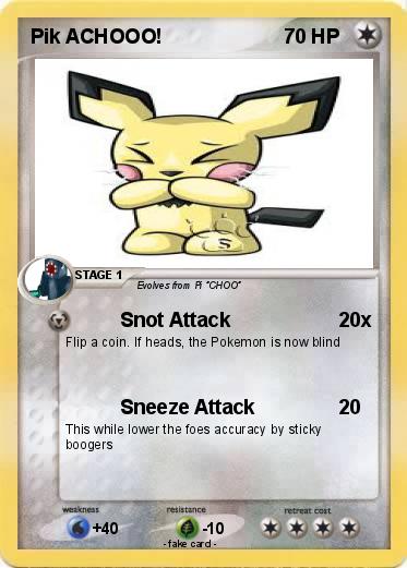Pokemon Pik ACHOOO!
