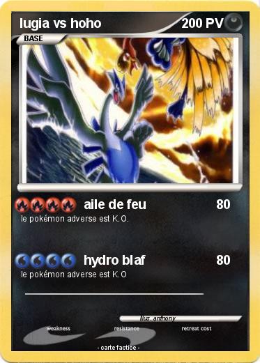 Pokemon lugia vs hoho