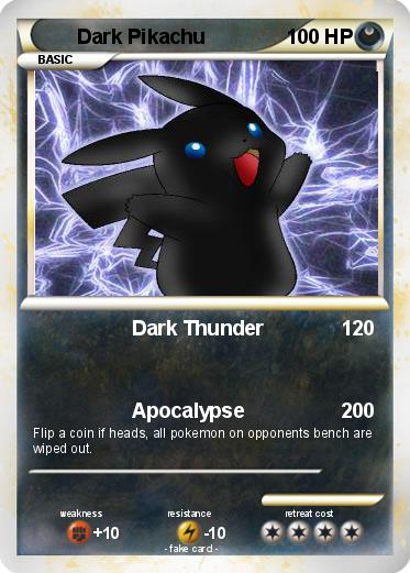 Pokemon Dark Pikachu