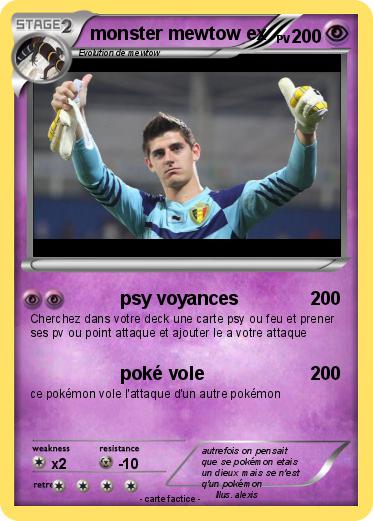 Pokemon monster mewtow ex