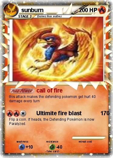 Pokemon sunburn