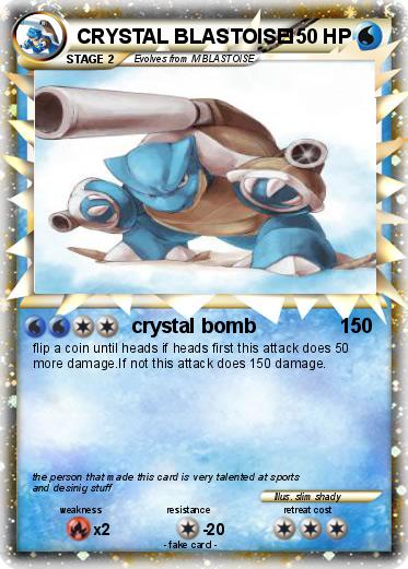Pokemon CRYSTAL BLASTOISE