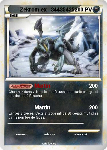 Pokemon Zekrom ex   34435435