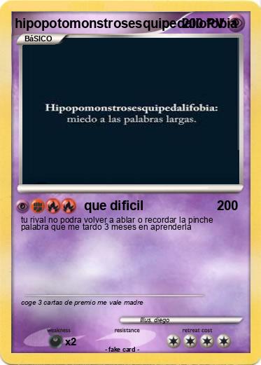 Pokemon hipopotomonstrosesquipedaliofobia