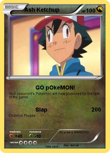 Pokemon Ash Ketchup