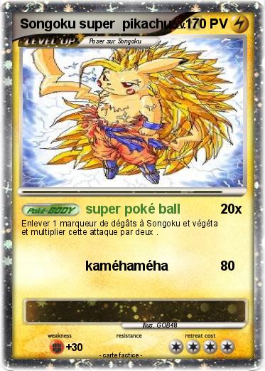 Pokemon Songoku super  pikachu
