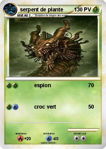 Pokemon serpent de plante
