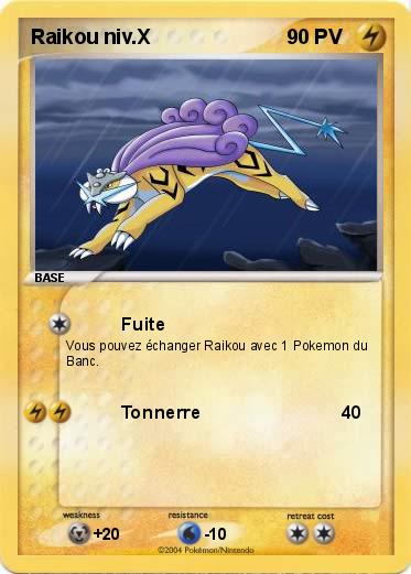 Pokemon Raikou niv.X