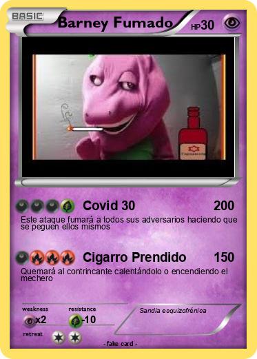 Pokemon Barney Fumado