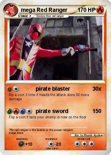 Pokemon mega Red Ranger