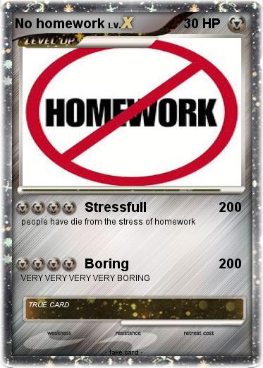 Pokemon No homework