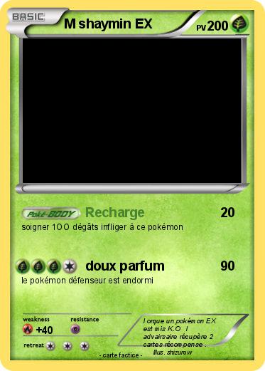 Pokemon M shaymin EX