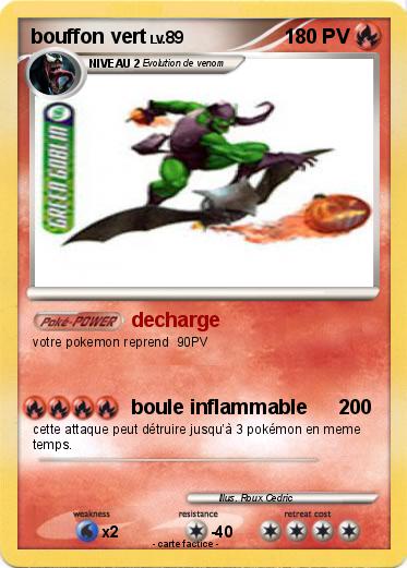 Pokemon bouffon vert