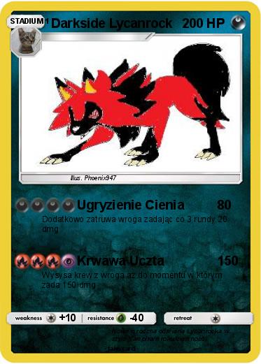 Pokemon Darkside Lycanrock