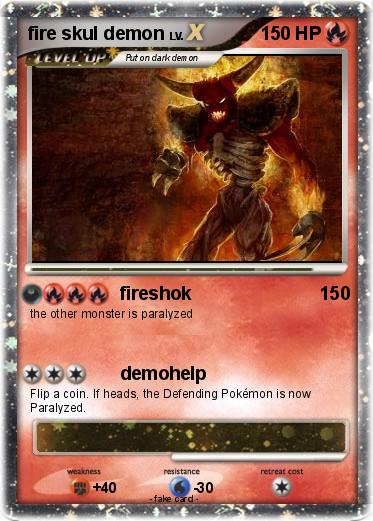 Pokemon fire skul demon