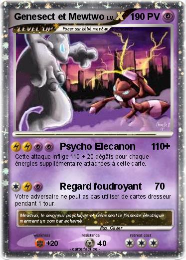 Pokemon Genesect et Mewtwo