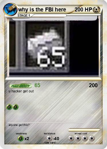 Pokemon why is the FBI here