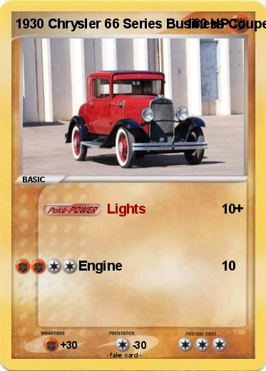 Pokemon 1930 Chrysler 66 Series Business Coupe