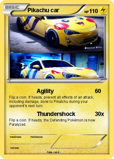 Pokemon Pikachu car