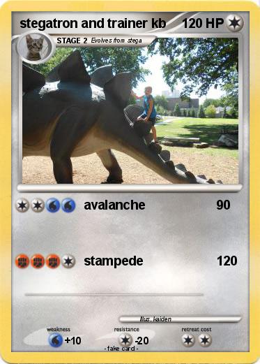 Pokemon stegatron and trainer kb