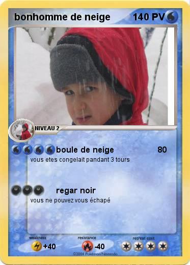 Pokemon bonhomme de neige