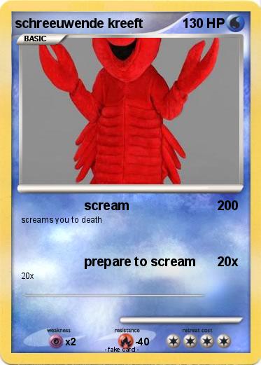 Pokemon schreeuwende kreeft