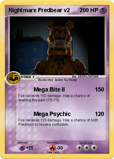 Pokemon Nightmare Fredbear v2
